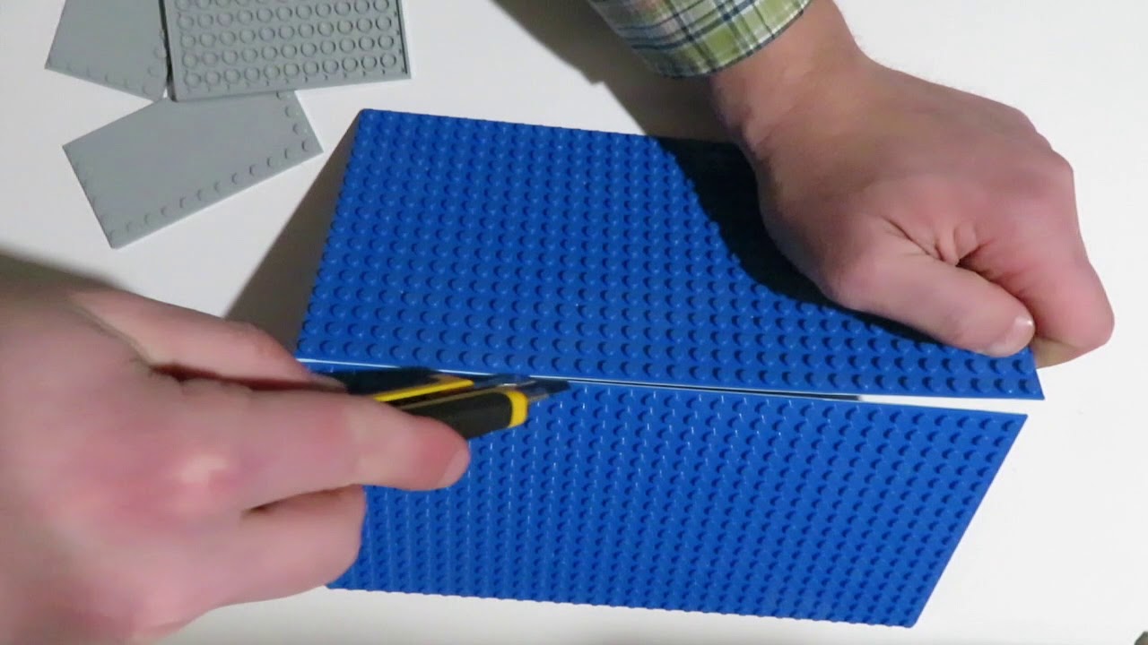 can you cut lego base plates