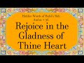 Rejoice In The Gladness Of Thine Heart Hidden Words Of Bahá U Lláh Arabic 36 mp3