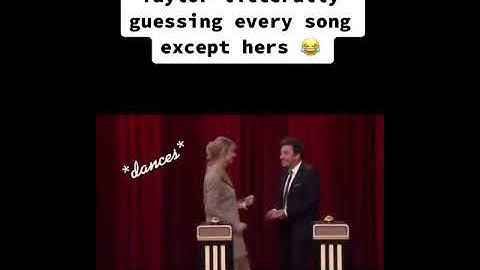 Taylor Swift guessing every song except hers at Jimmy Fallon
