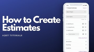 How to Create Estimates | Aqsit App | For Interior Designers and Architects