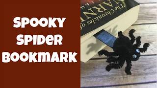 Spooky Spider Bookmark Craft for Kids