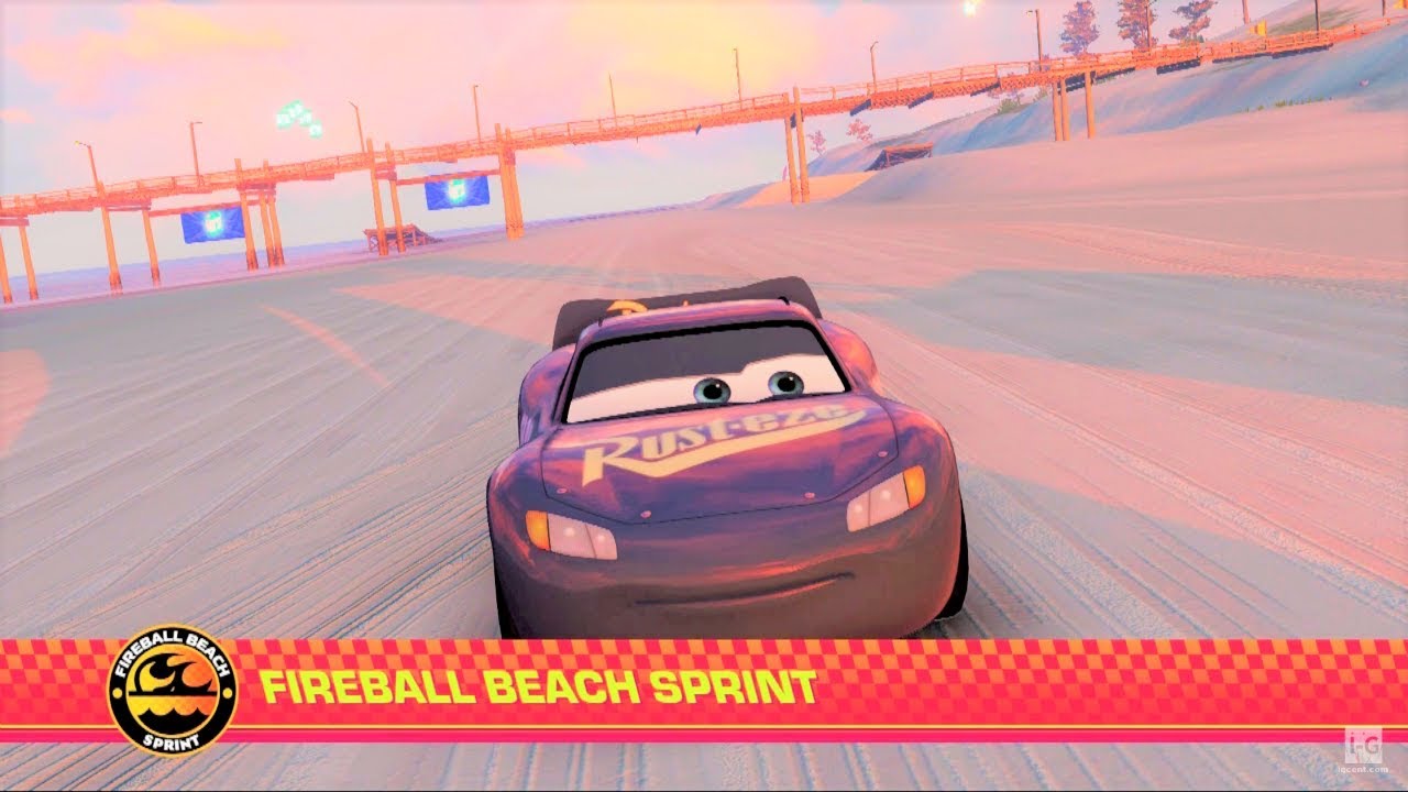Cars 3: Driven to Win Best Lap Challenge - Fireball Beach Sprint ...