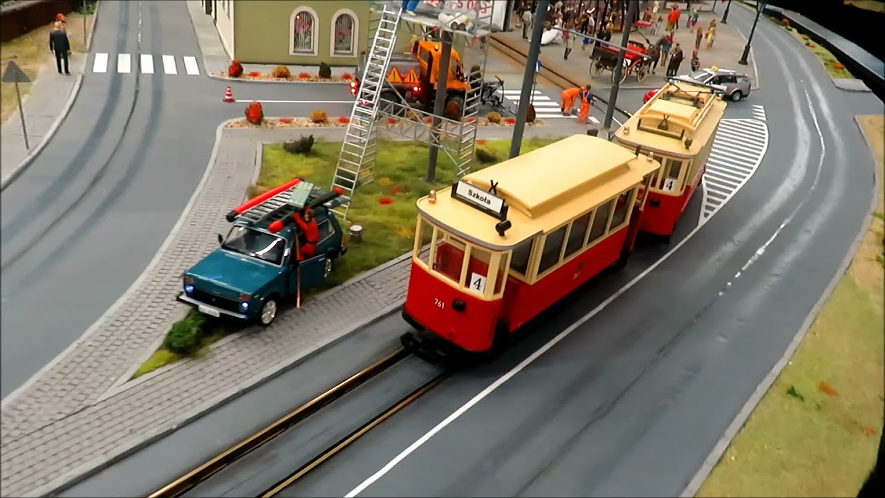 KOLEJKOWO GLIWICE #2. Makieta kolejowa. / Railway and tram mockup 