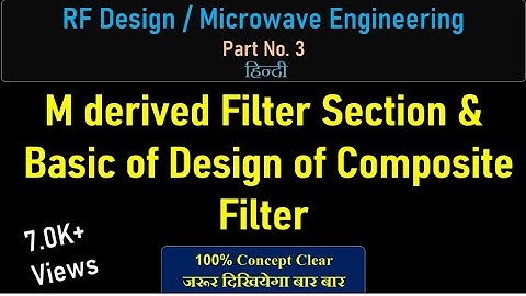 M derived Filter Section & Basic of Design of Composite Filter  #RFDesign #Microwaveeng