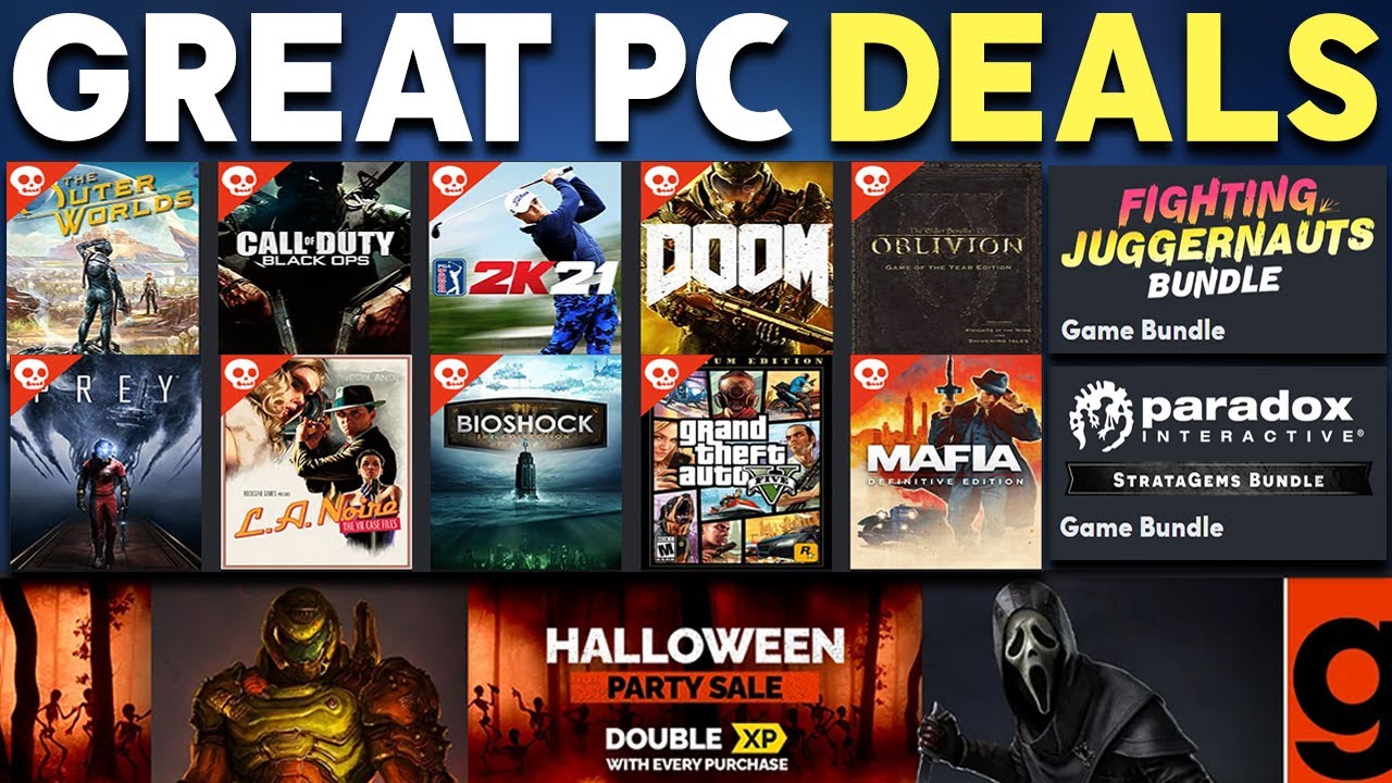 GREAT PC GAME DEALS RIGHT NOW - HALLOWEEN SALE + GAME BUNDLES! (Cheap PC Games 2021)