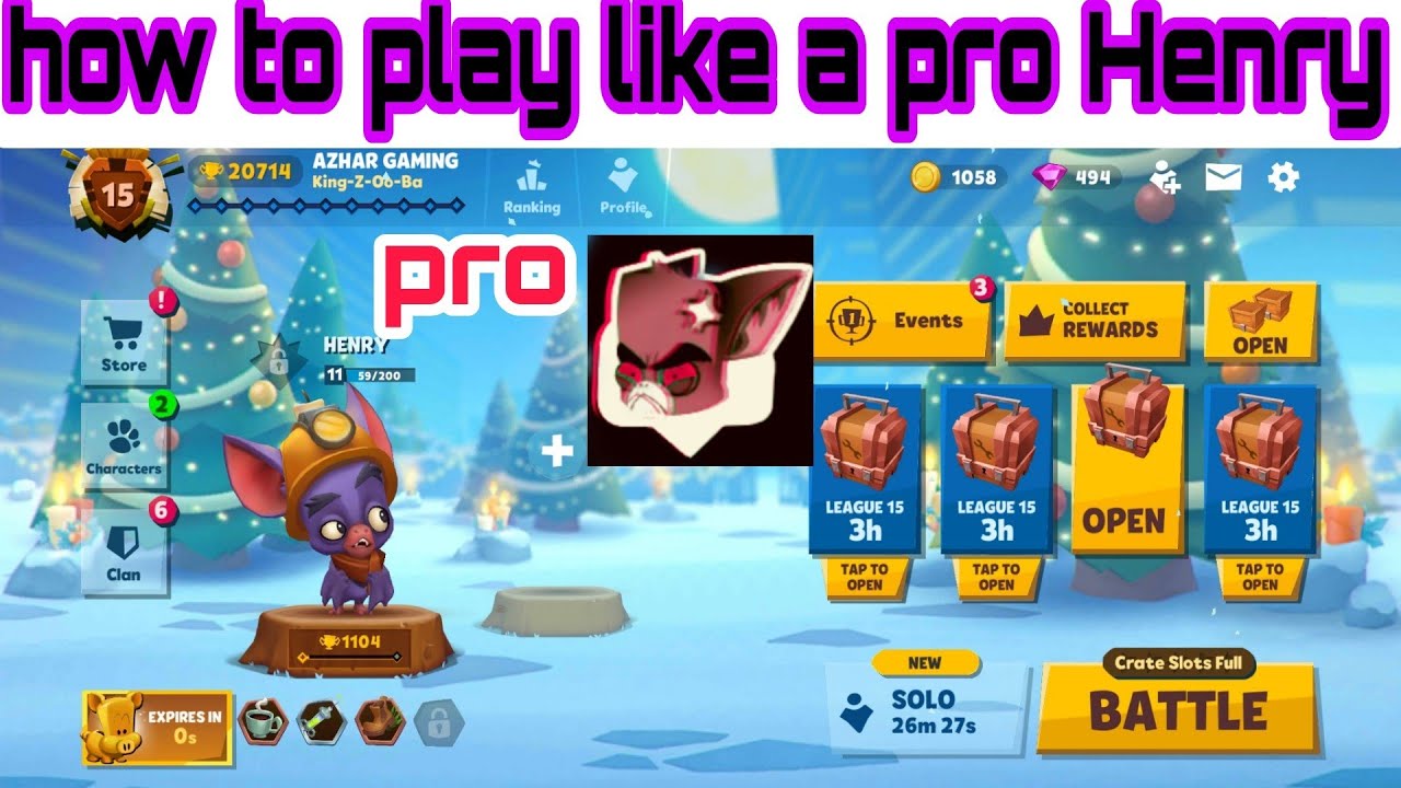 Zooba How to play HENRY like a PRO Zooba Character Guide 2022 Zooba tips and tricks zooba
