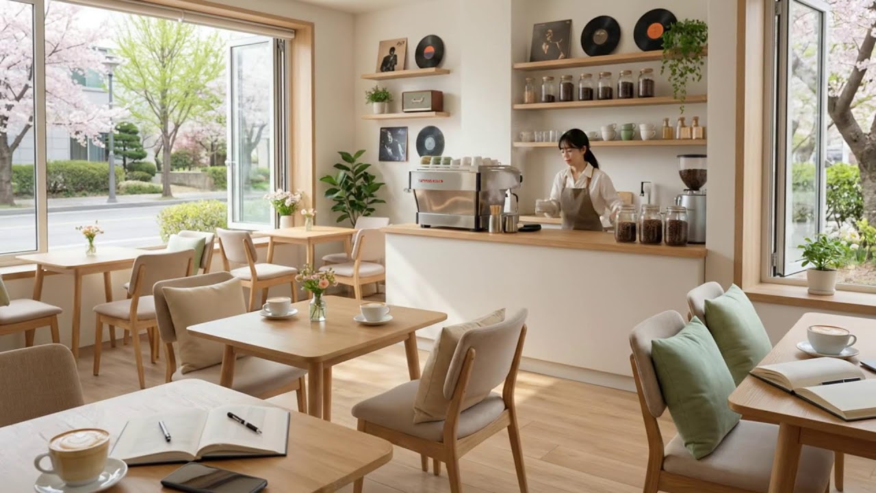 朝のラテハーモニー ☕🌸 リラックスしたジャズ