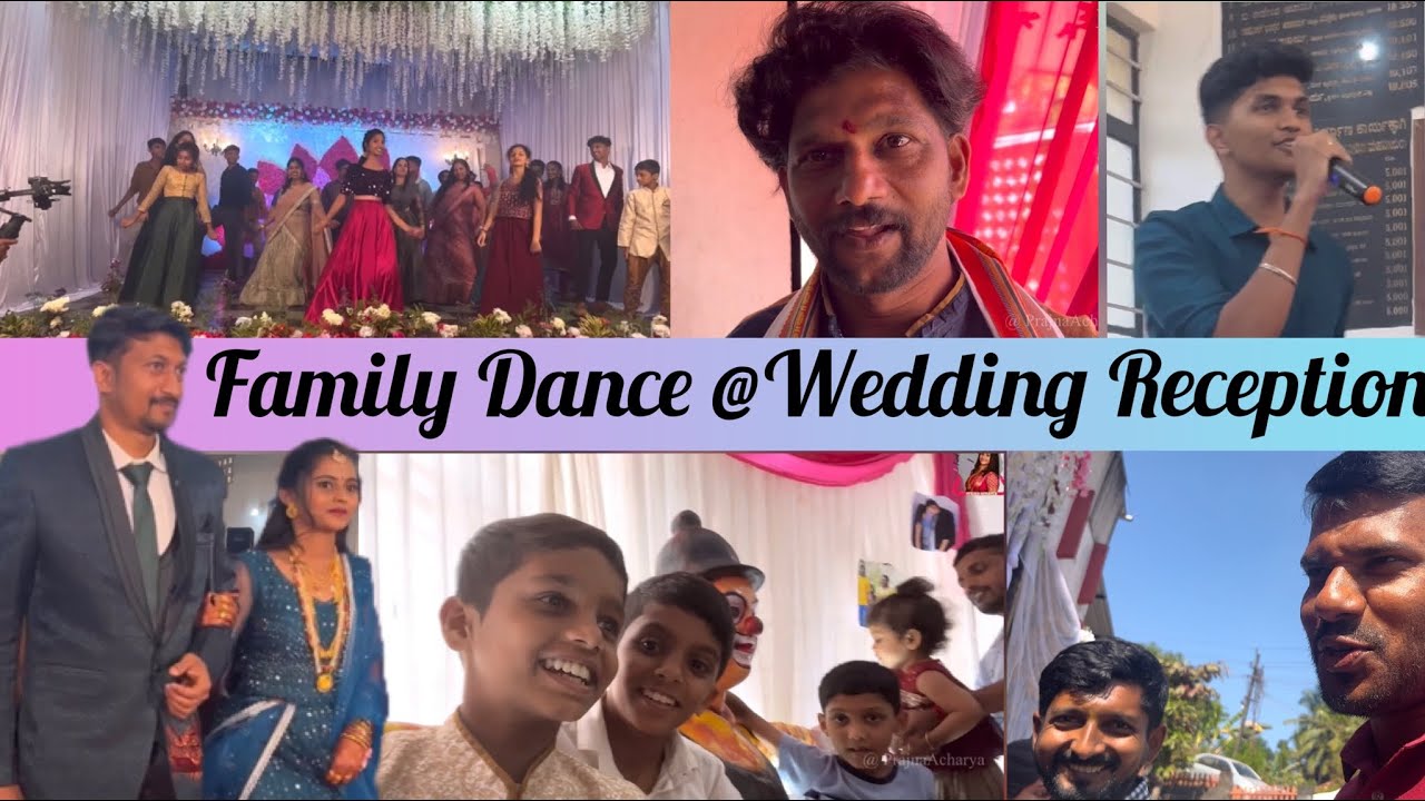 ಫ್ಯಾಮಿಲಿ ಡ್ಯಾನ್ಸ್ ಫುಲ್ ಮಜಾ @ wedding Reception | Kannada Vlogs|#prajnaacharya |#marriagevideo