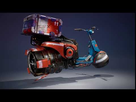 Hover Bike Rear Idle