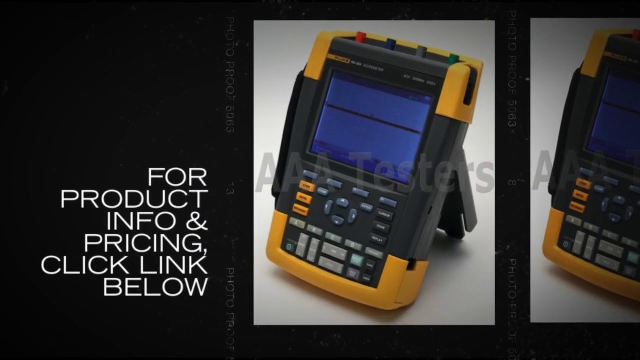 Fluke 190-504 ScopeMeter 5GS/s 500MHz 2CH