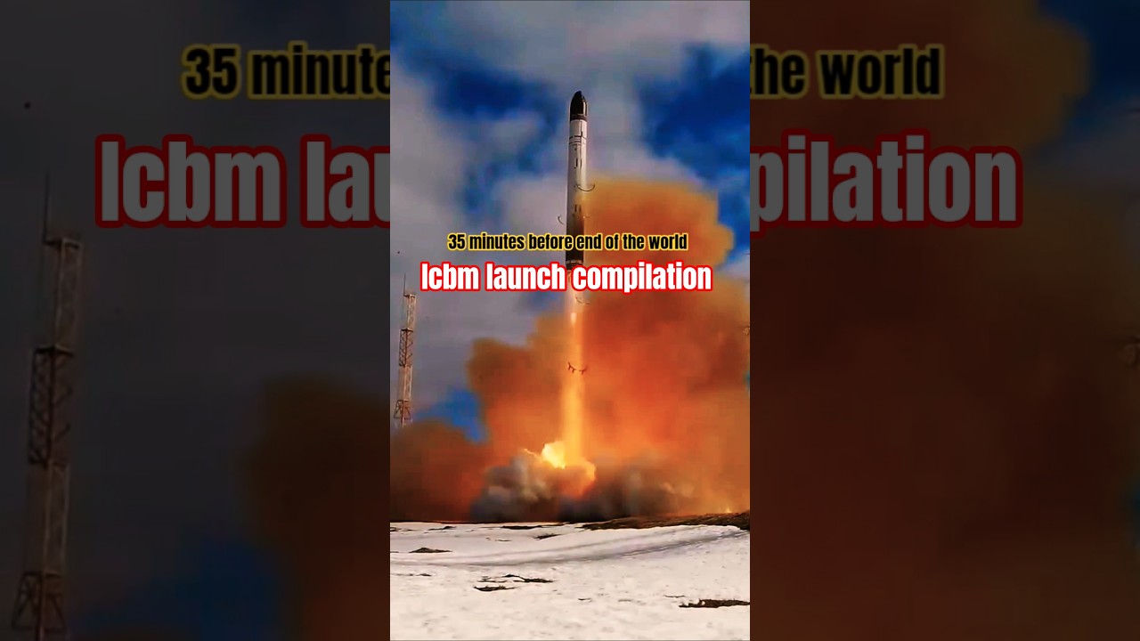 scary incredible icbm missile launch - запуск мбр ракеты 