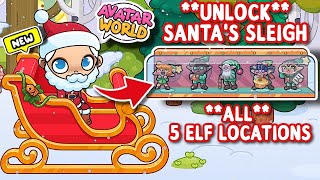 Unlock Santas Sleigh All 5 Elf Locations In Avatar World Secrets Update