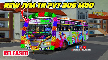 🎀🤩NEW JVM BHARATBENZ BS6 TN PVT BUS MOD RELEASED🔥😎