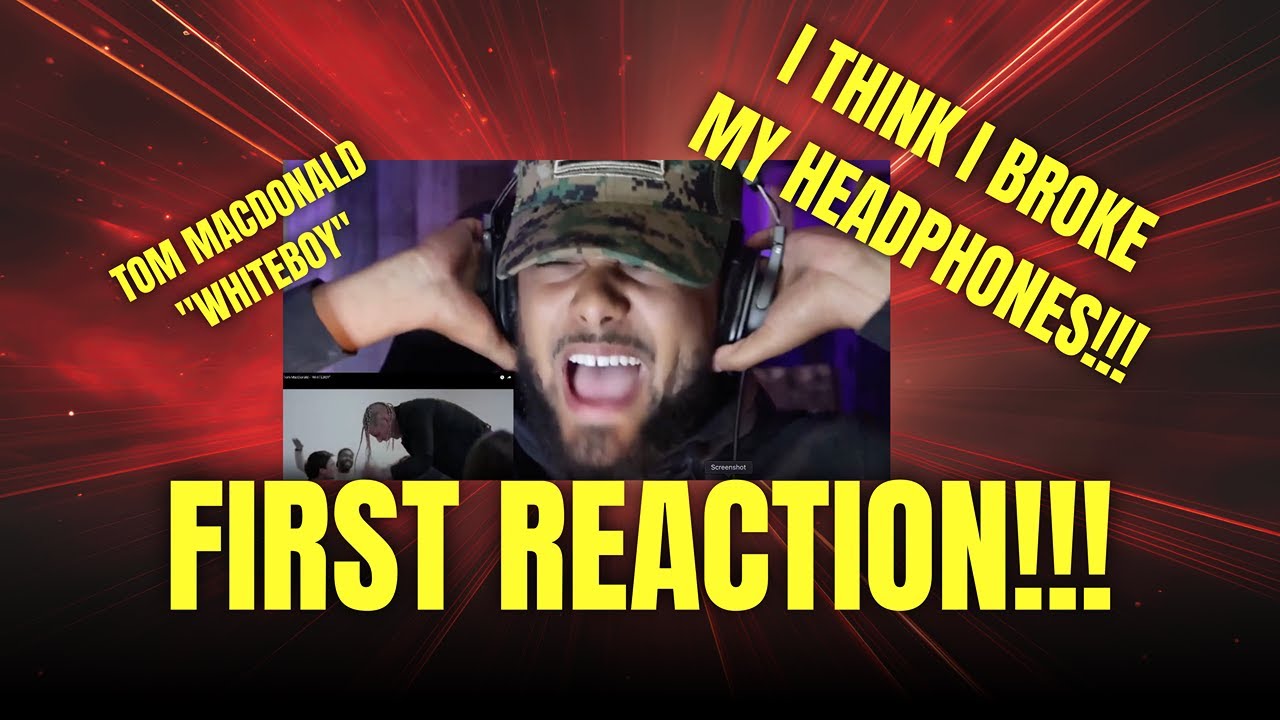 I ALMOST BROKE MY HEADPHONES LISTENING TO - TOM MACDONALD "WHITEBOY" 🔥🔥🔥