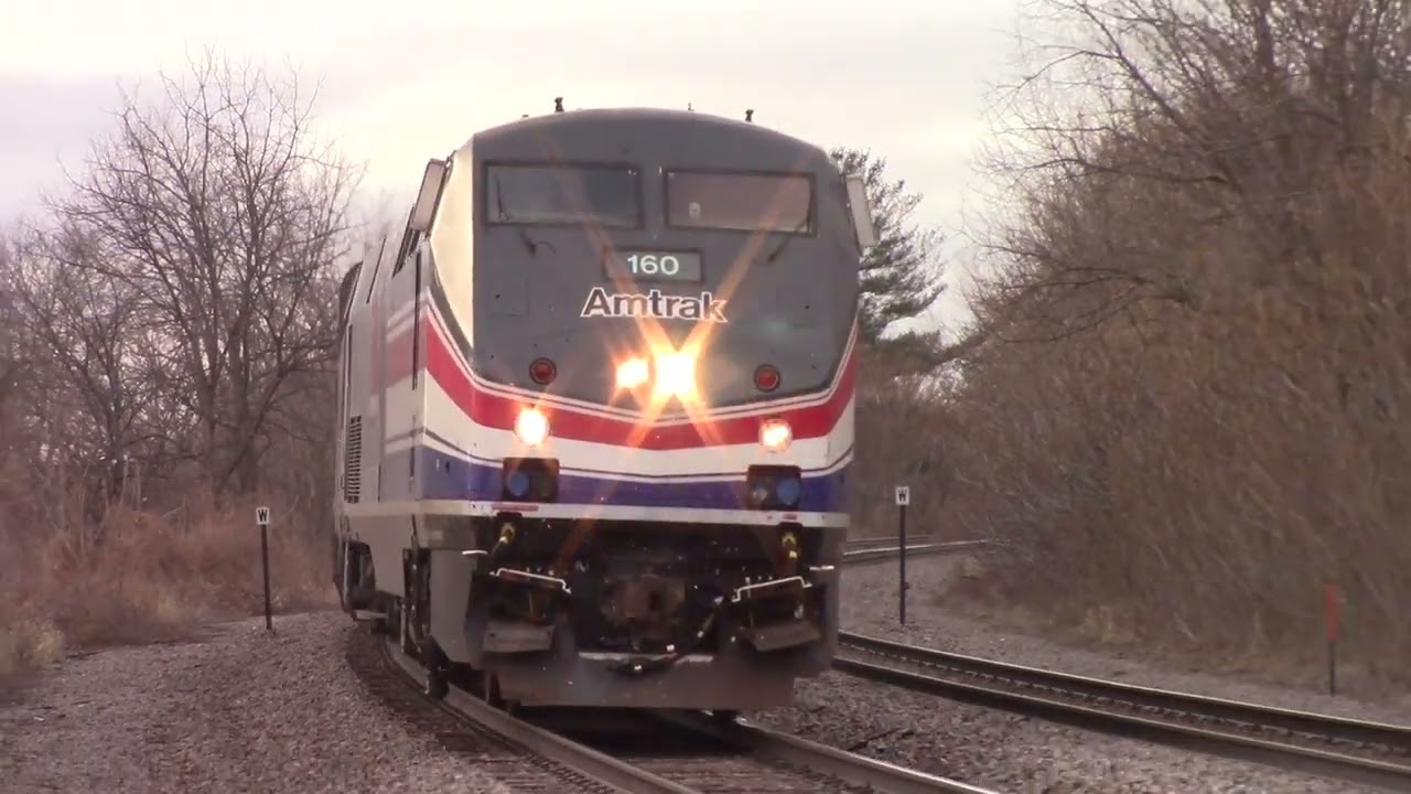 Amtrak 160 Leads Train #4 Princeton, IL 1/11/26