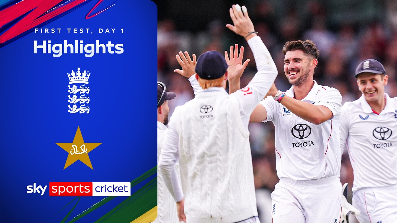 England DOMINATE opening day! 💪 | England vs Pakistan First Test, Day One | Highlights