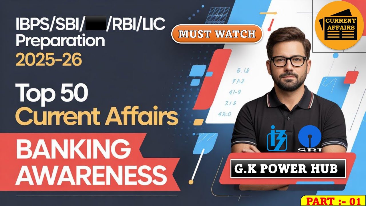 Current Affairs Top 50 MCQs IBPS , SBI , RBI , RRB, CBO , LBO General ...