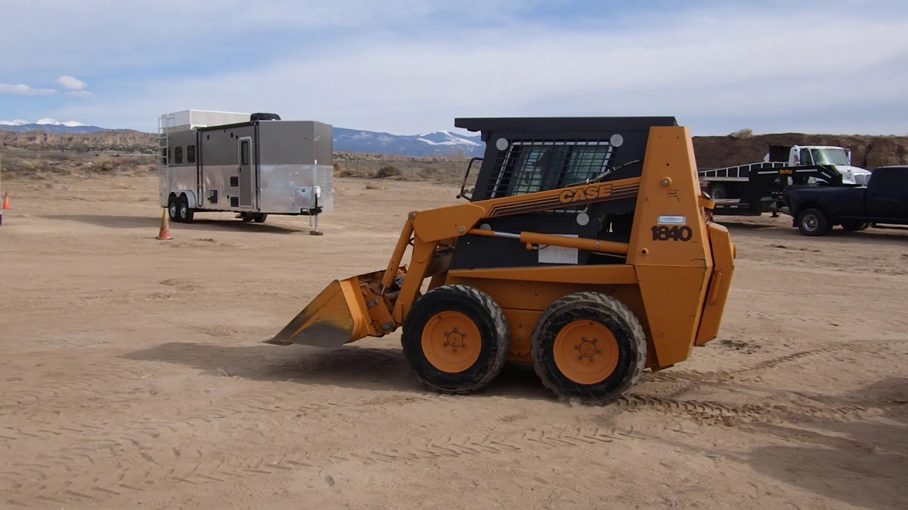 2001 Case 1840 Skid Steer Loader - YouTube