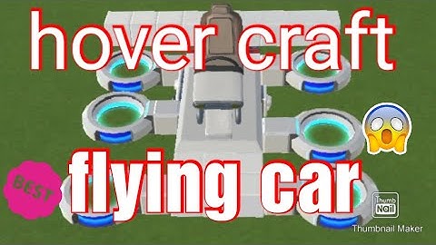 How to make hover craft in evertech sandbox|how to make flying car in evertech sandbox