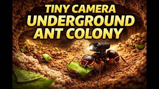 Tiny Camera Inside a Leafcutter Ant Colony | Real Underground World POV