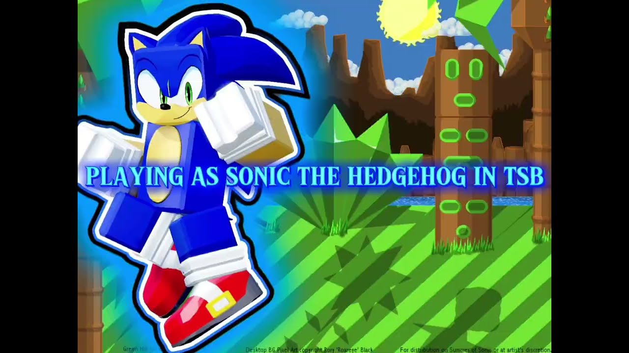 Playing the strongest battle grounds as Sonic the hedgehog 