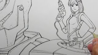 My Illustration Process, PART 1: Pencils/Inks