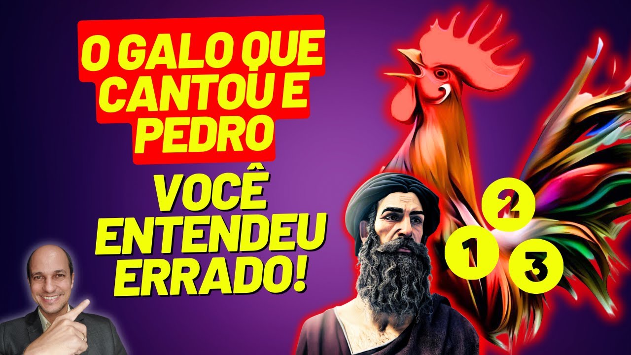Por que temos citações diferentes sobre o CANTO DO GALO? - YouTube