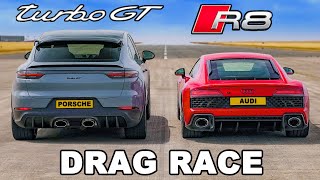 Porsche Cayenne Turbo GT v Audi R8: DRAG RACE screenshot 5