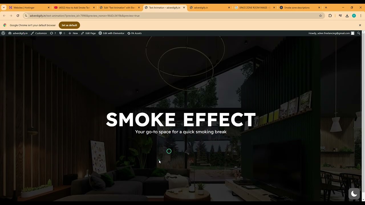 Edit  Text Animation  with Elementor   Google Chrome 2025 02 25 18 14 25