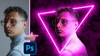 Cómo crear EFECTO LUZ DE NEÓN con PHOTOSHOP | RicardoRic | Efecto Resplandor