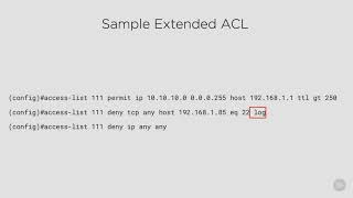 cisco core security network security 26   Creating Extended ACLs   Cisco Core Security Network Secur