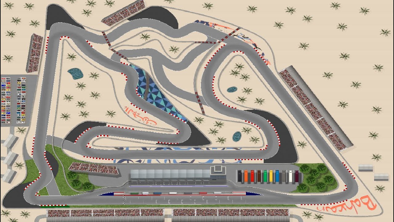 Ultimate Racing 2D 2 - 2023 F1 Bahrain Grand Prix AI Simulation Race ...