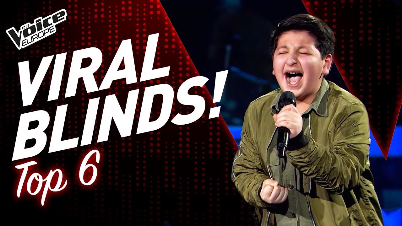 MOST VIEWED VIRAL Blind Auditions in The Voice Kids! | TOP 6
