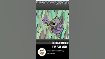 Exterior Rendering - Step By Step #shorts