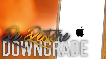 DOWNGRADE iOS 10.X.X to iOS 9.X.X using Re-Restore Bug! (32-bit)