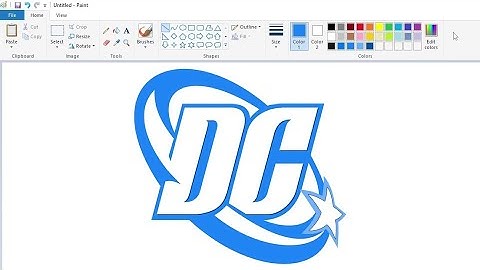 How to draw a DC Comics logo using MS Paint | How to draw on your computer