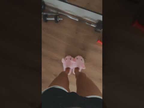 Working from home be like ☺️❤️😇 | #piggy #slippers #shorts #cute #feet