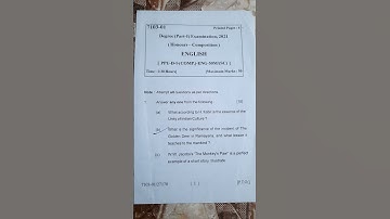 bsc part 1 english (composition) question//2021 ppu #shorts