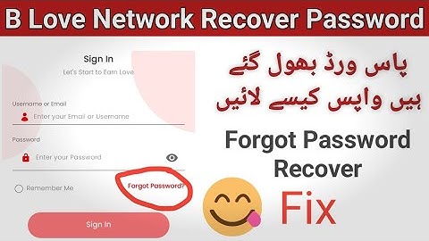 blove network ka password Recover karne ka Sahi tarika | B love network  forgot kaise kare 2023