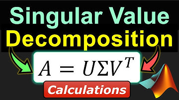 Singular Value Decomposition (SVD) ⭐ Complete Worked-Out Example ☀️ Calculations & MATLAB Solutions