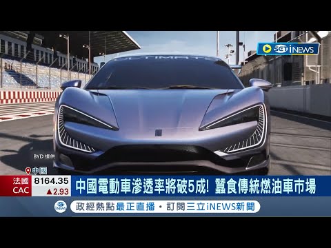 比亞迪董座看車市！ 估中國電動車滲透率將破50% 中國促電動車企提高國產晶片 減少依賴西方 中電動車滲透率將破5成 蠶食傳統燃油車市場｜記者｜【國際局勢】20240318｜三立iNEWS