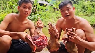 MUKBANG DAGING AKAK NO. 3, the result of a trap in the Kalimantan forest!!!