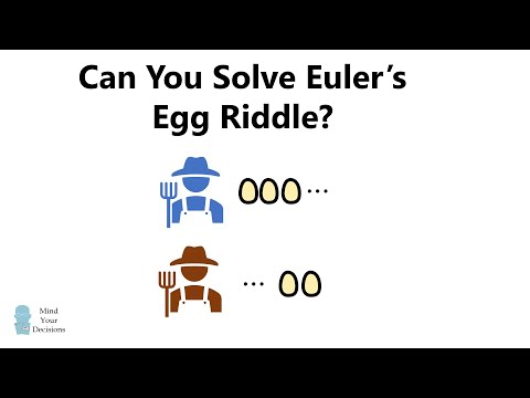The famous mathematician Euler loved this problem