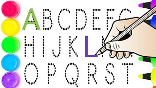 A For Apple, B For Ball Abcd Alphabet Printable Dotted Letters Abcd एबसड