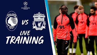 Liverpool Champions League training