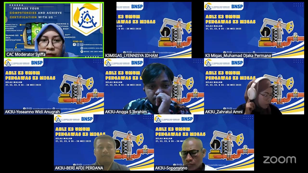 Training AK3U X K3 Migas BNSP | 27 Mei 2025