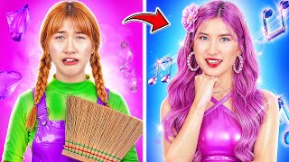 ¡Chica Pobre Quiere Ser Superstar! ¡Popular Vs Impopular Intercambian Vidas!