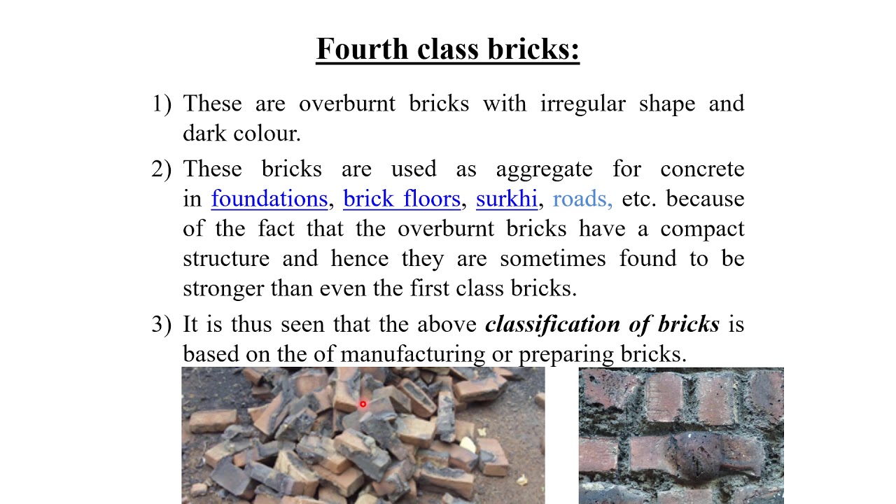 Classifications of Bricks YouTube