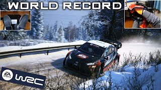 [World Record] Toyota GR Yaris Rally1 (Rally Scandia) | EA Sports WRC | T300RS + TH8A