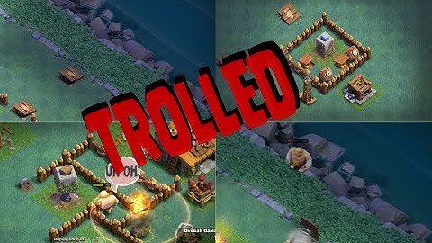 "TROLLING" WITH THE PUSH TRAP | BUILDER BASE | CLASH OF CLANS | 2017